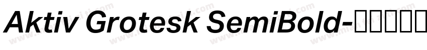 Aktiv Grotesk SemiBold字体转换